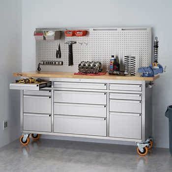 trinity 72 stainless steel workbench